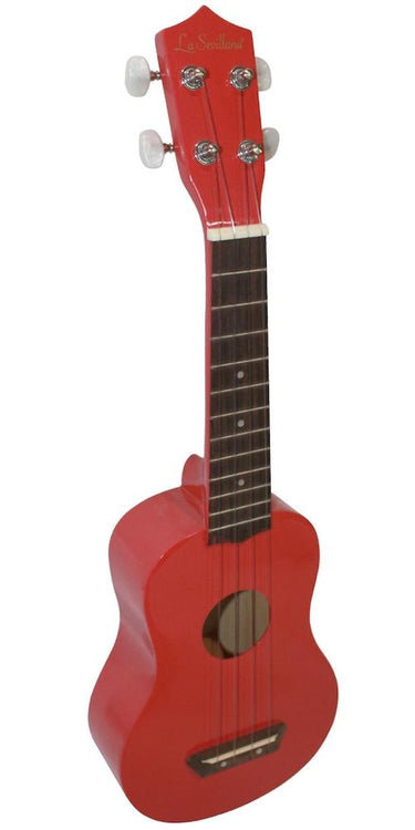 Ukulele La Sevillana Con Funda Roja, Svuke-100red